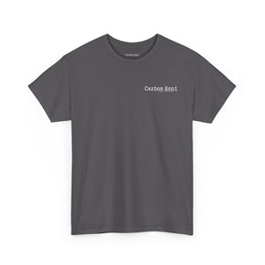 Crew Tee Carbon Kopi Gang Unisex Heavy Cotton Shirt